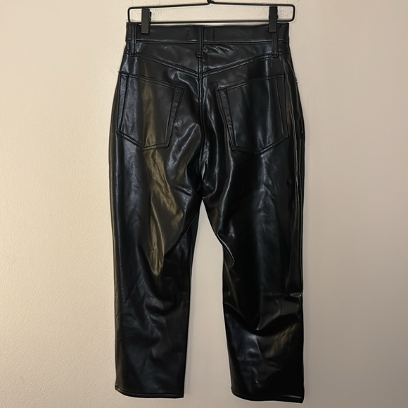 Abercrombie & Fitch Mixed Fabric Curve Love Ultra High Rise Ankle Straight Jean - Picture 8 of 8